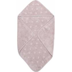 By Green Cotton Müsli Baby Towel with Hood 100x100cm Rose Moon