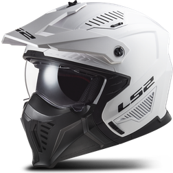 LS2 Jet modularhelme motorrad DRIFTER solid white 2206