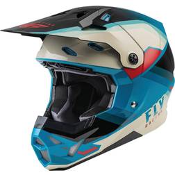 Fly Racing Formula CP Rush Motocross Helmet, black-white-blue, 2XL, black-white-blue