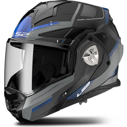 LS2 FF901 Advant X Spectrum Helm, zwart-grijs-blauw, afmeting voor man