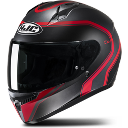 HJC C10 Elie, Full-face helmet, Matt Black Red Kinder