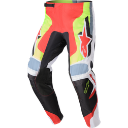 Alpinestars Crossbukser Fluid Agent, Sort/Mars Rød/Neongul