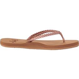 Roxy Girl's Costas Flip-Flops - Rose Gold