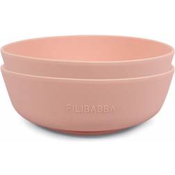 Filibabba Silikone Skål 2-pak Peach