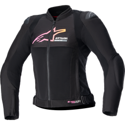 Alpinestars Stella SMX Air MC-Jacka Dam Svart-Gul-Rosa Dam