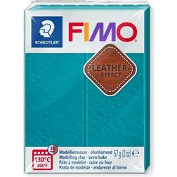 Staedtler fimo Leather 57 Gram. Turkis Grøn Fjernlager, 5-6 dages levering