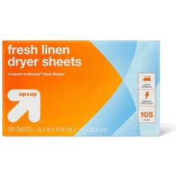 up & up Fabric Softener Dryer Sheets Fresh Linen 105pcs