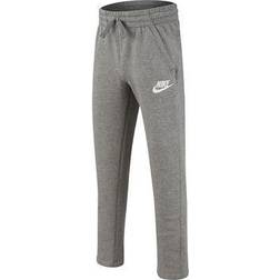 Nike Boy's Sportswear Club Fleece Pants - Carbon Heather/White (AV4265-091)