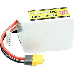 LemonRC RC Batteripack LiPo 22.2 V 1300 mAh Antal celler: 6 35 C Softcase XT60