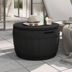 vidaXL 3-in-1 Garden Black Storage Box