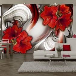 Artgeist Fototapet Amaryllis Ballad of the Red 350 x 245 cm