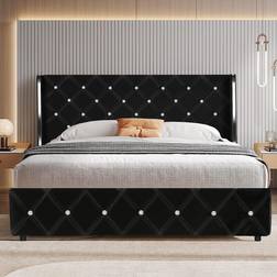 HOMBCK Wingback Mirror Decoration Headboard