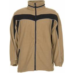 Planam Fleecejacke Plaline sand/schwarz