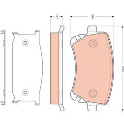 TRW GDB1661 Bremsbeläge
