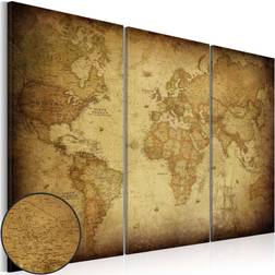 Artgeist Old map: triptych Billede