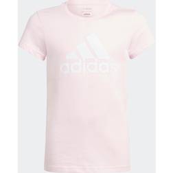 adidas Essentials Big Logo Cotton T-Shirt - Clear Pink/Whid