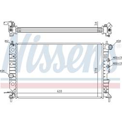 Kühler, Motorkühlung NISSENS 630121