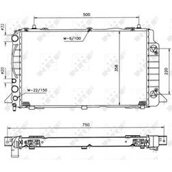 NRF Kühler, Motorkühlung 50528