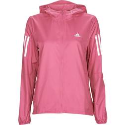 adidas Own the Run Hooded Running Windbreaker Jacket - Preloved Fuchsia