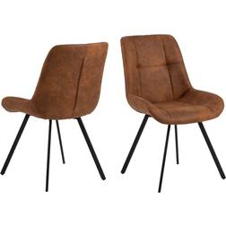 AC Nordic Raquelle Brown Kitchen Chair 88cm 2pcs