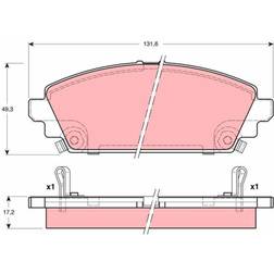 TRW Brake Pad brake GDB3189 GDB3189