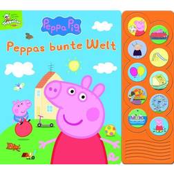 Peppa Pig Peppas bunte Welt Interaktives Pappbilderbuch mit 10 lustigen Geräuschen