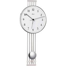 Hermle klockmanufaktur regulatör, silver Väggklocka