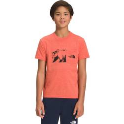 The North Face Boys' Tri-Blend T-Shirt, Medium, Retro Orange