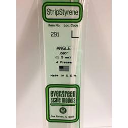 Evergreen Polystyrol L-profil 350 x 1.5 x 1.5 mm 4 stk