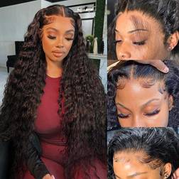 Samrabeauty 13x4 Deep Wave Wig 26 inch Black