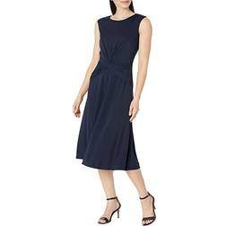 Lauren Ralph Lauren Tessanne Midikleid mit Knoten-Detail - Marine