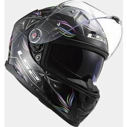 LS2 Full Face Motorcycle Helmet - Black/White/Blue/Pink/Orange/Green