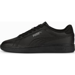 Puma Smash 3.0 Leather Sneakers Teenager Schuhe Für Kinder, Schwarz/Grau, Größe: 38.5, Schuhe