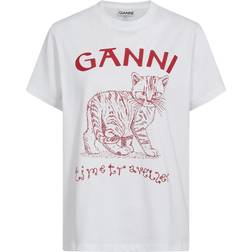 Ganni Future Organic Cotton-Jersey T-Shirt