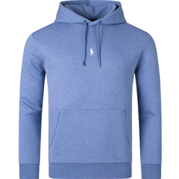 Polo Ralph Lauren Double Knit Central Logo Hoodie - Lattice Blue Heather