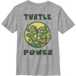 Nickelodeon Boy Teenage Mutant Ninja Turtles Turtle Power Circle Graphic Tee Athletic Heather X