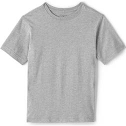 Lands' End Kid's School Uniform Short-Sleeved Essential T-shirt - Gray Heather