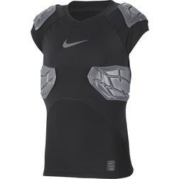 Nike Boy's Pro Hyperstrong Football Top Black/Dark Grey