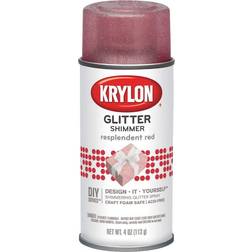 Krylon I00403 Glitter Aerosol Spray, Resplendent Red