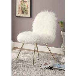 Benzara BM205377 Faux Fur Armchair