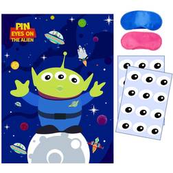 None Toy inspired story party supplies, pin eyes the alien party games, large p