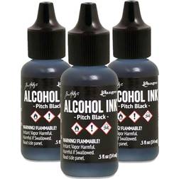 Tim Holtz Alcohol Ink Pitch Black 3 Pack Bundle