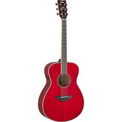 Yamaha Fs-Ta Transacoustic Concert Acoustic-Electric Guitar Ruby Red