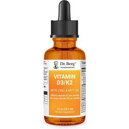 Berg's Liquid Vitamin D3 with K2, Zinc Oil