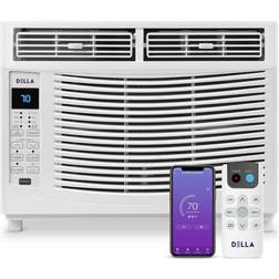 Della 6000 BTU Smart Window Air conditioner with WiFi, gEO Auto Temp OnOff For Where You Are, Energy Star certified, RemoteApp control, Quiet