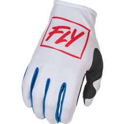 Fly Racing Lite Motocross Gloves - White/Red Blue Man