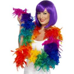 Smiffys Rainbow Feather Boa