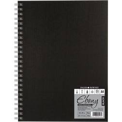 Daler Rowney Daler-Rowney Ebony Spiral Black Paper Sketchbook Portrait A5