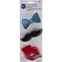 Wilton 191004934 Bow Tie, Mustache Cookie Cutter