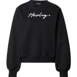 Hurley Sweatshirt Crew Neck Oceancare O&O script Women - Black